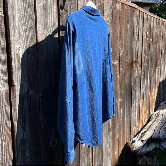 Dip blue button down top size small - Picture 15 of 17